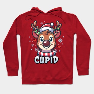 Santa’s Reindeer Cupid Xmas Group Costume Hoodie